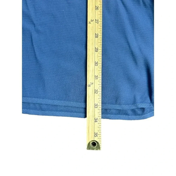 Maje Dress Blue Realiste Crape Shift Dress Size Small - Picture 9 of 16